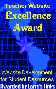 Teacher Website Excellence Award